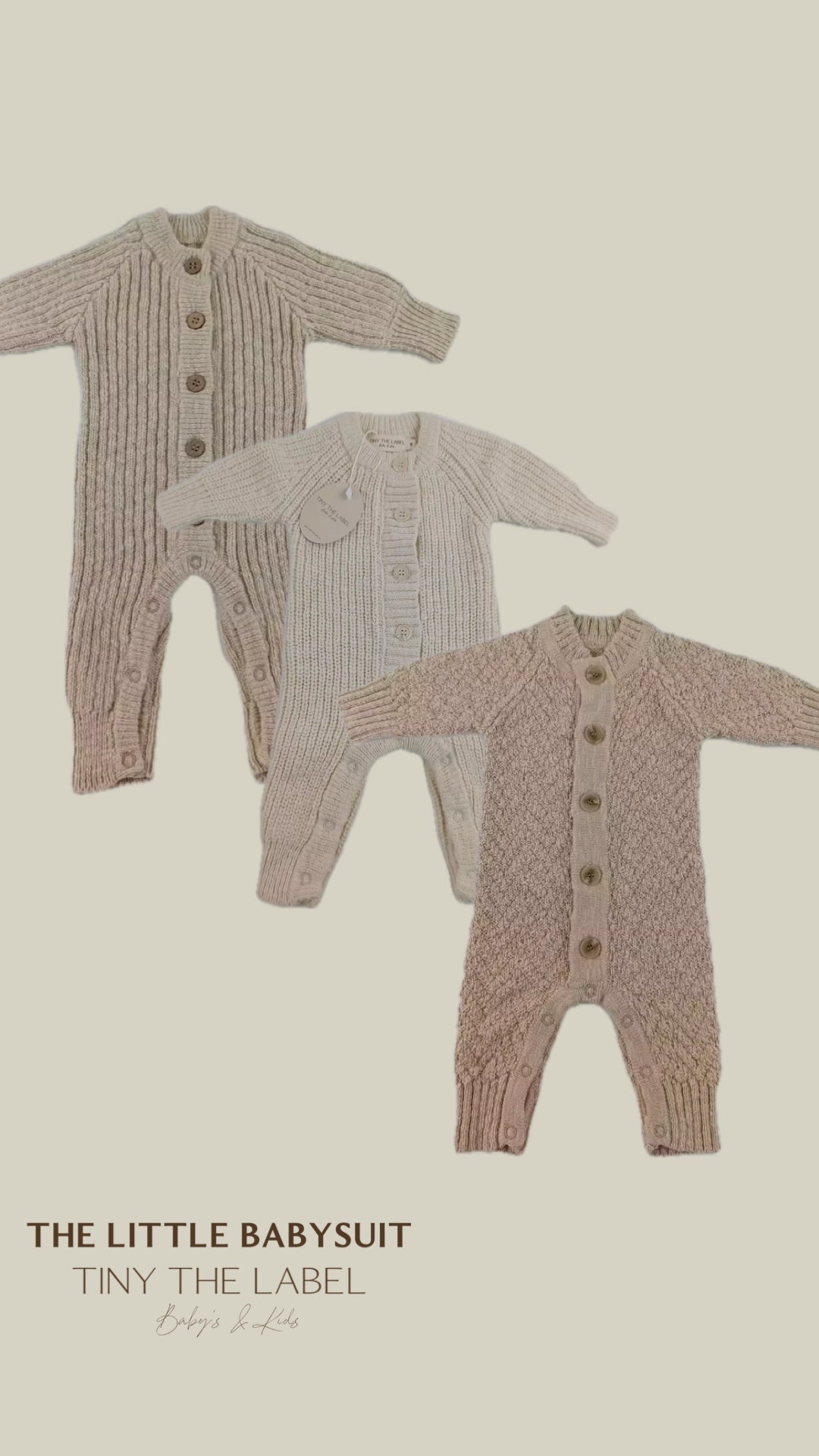 NEWBORN BABYSUIT Baby Nougat