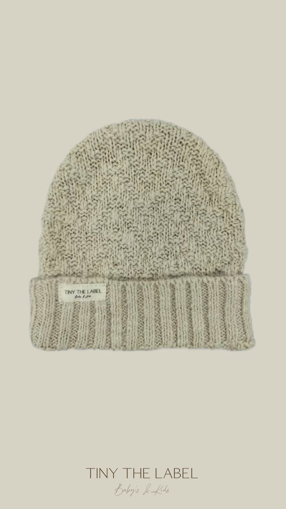 NEWBORN BABYMUTS Baby Nougat (zonder PomPom)