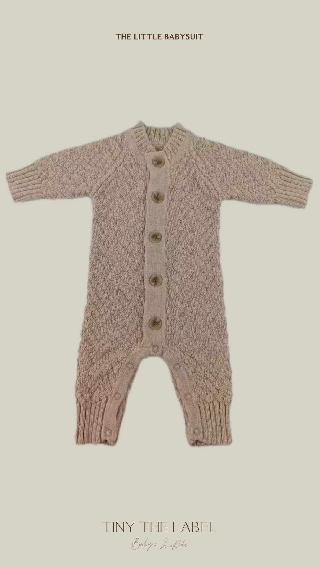 NEWBORN BABYSUIT Baby Nougat